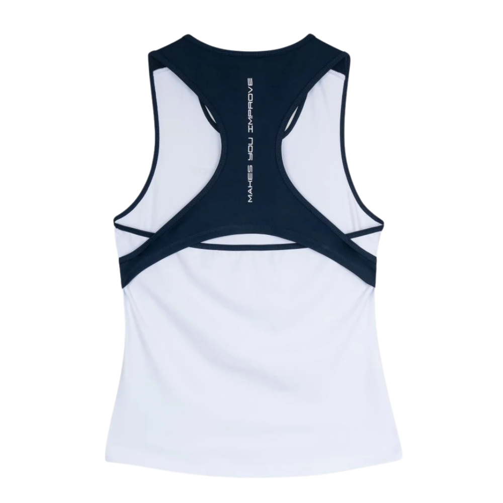 CAMISETA TIRANTES MUJER TEAM BLANCO/AZUL