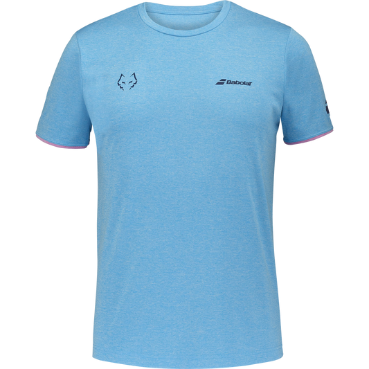 BABOLAT PLAYERA CREW NECK TEE J.LEBRON MEN CYAN BLUE