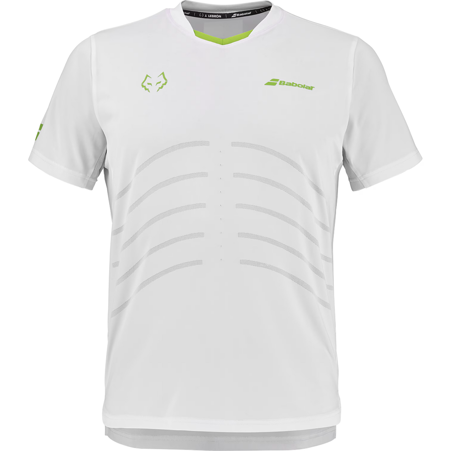 BABOLAT PLAYERA CREW NECK TEE RÉPLICA LEBRON MEN WHITE/WHITE
