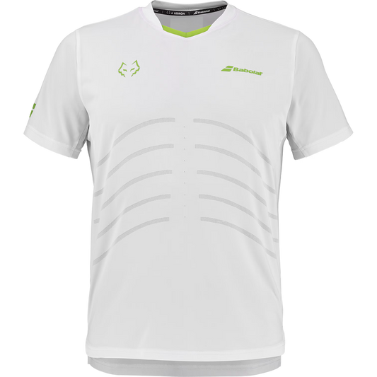 BABOLAT PLAYERA CREW NECK TEE RÉPLICA LEBRON MEN WHITE/WHITE
