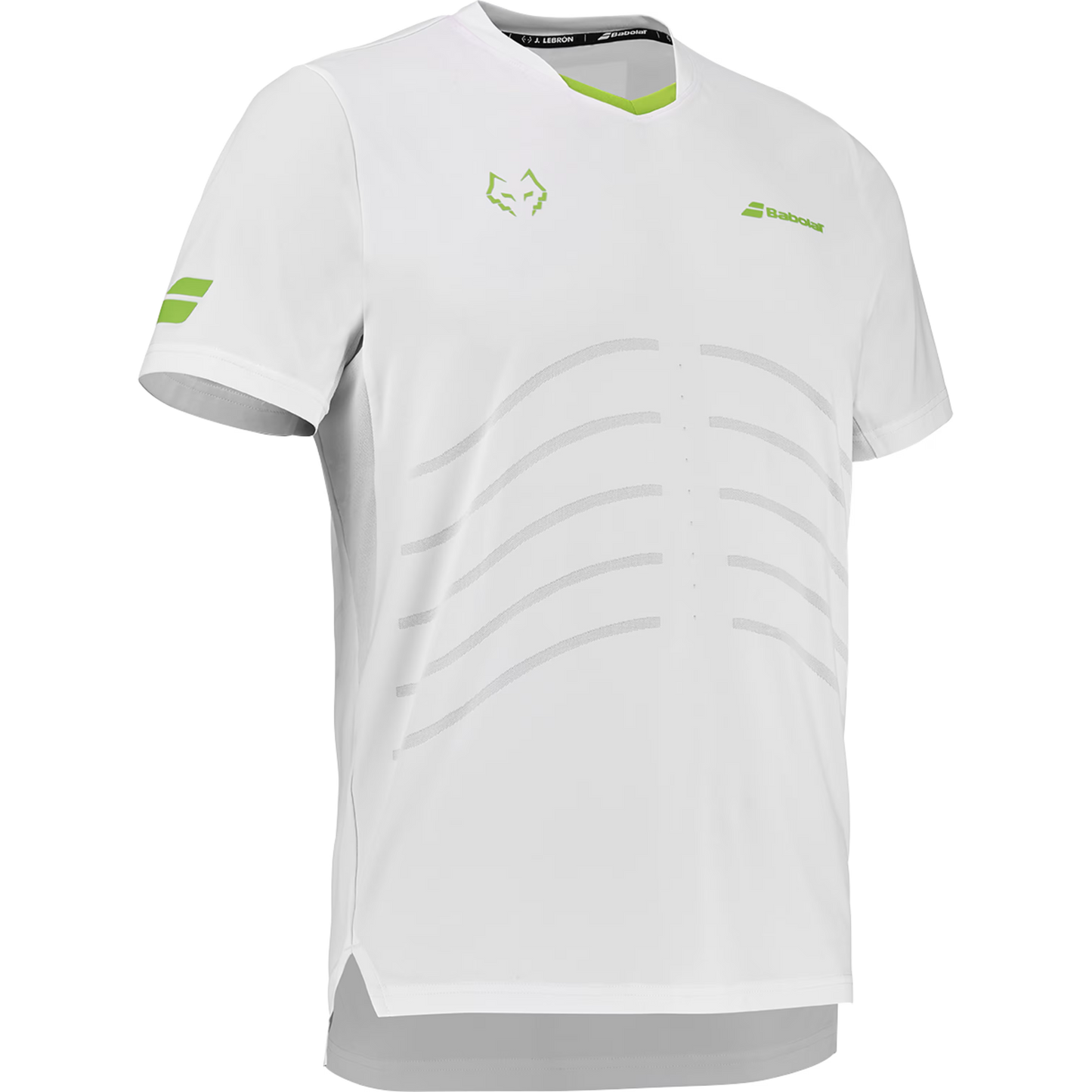 BABOLAT PLAYERA CREW NECK TEE RÉPLICA LEBRON MEN WHITE/WHITE