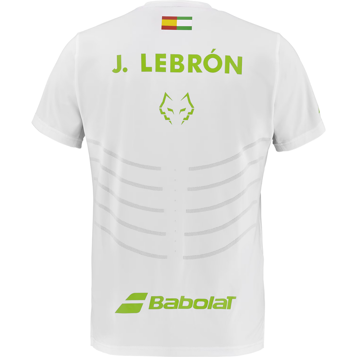 BABOLAT PLAYERA CREW NECK TEE RÉPLICA LEBRON MEN WHITE/WHITE