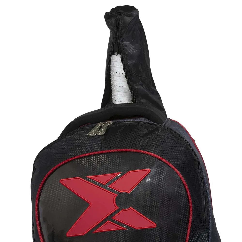 NOX MOCHILA AT10 STREET BLACK LOGO ROJO