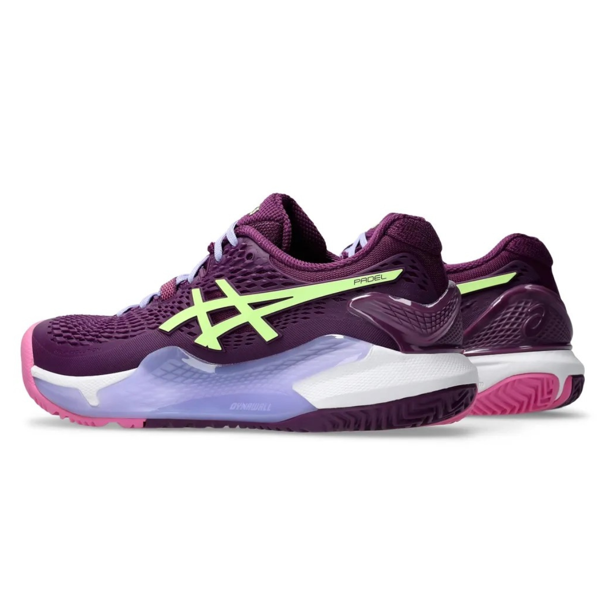 ASICS GEL RESOLUTION 9 PDL WOMEN DEEP MAUVE/LIME