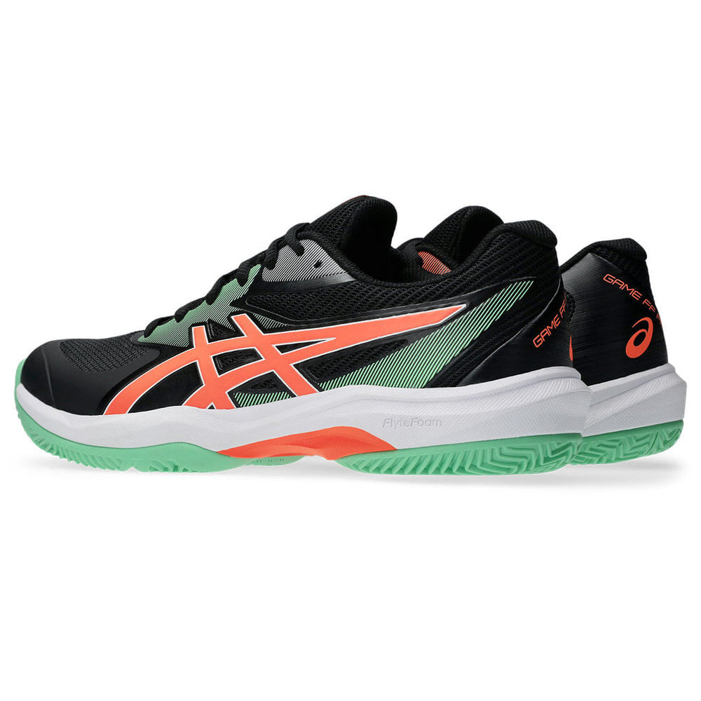ASICS PADEL SHOES GAME FF PDL BLACK/ VIVID CORAL MEN