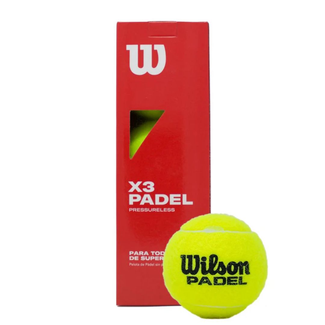 WILSON PELOTAS X3 PADEL PRESSURELESS