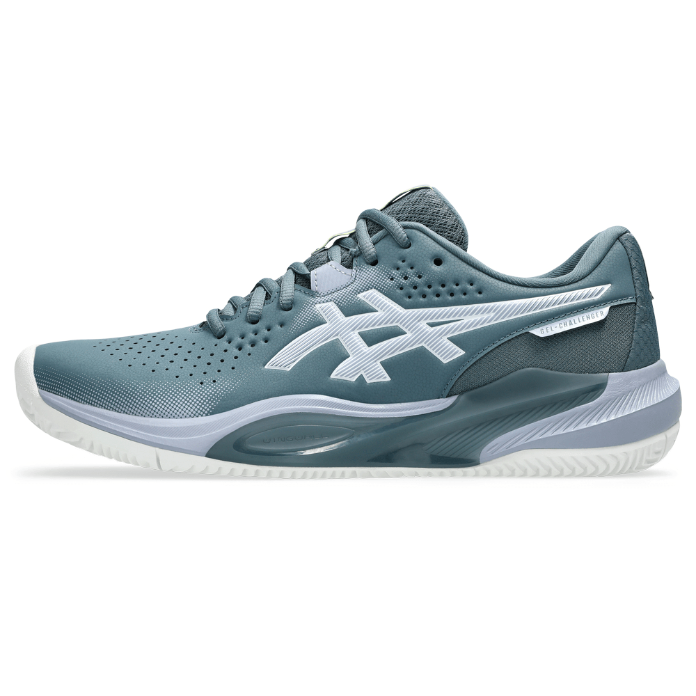 ASICS MEN SHOES GEL-CHALLENGER 15 CLAY IRONCLAD / GREY BLUE