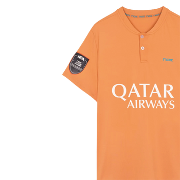 Camiseta de Pádel Oficial de Agustín Tapia 2023 Naranja