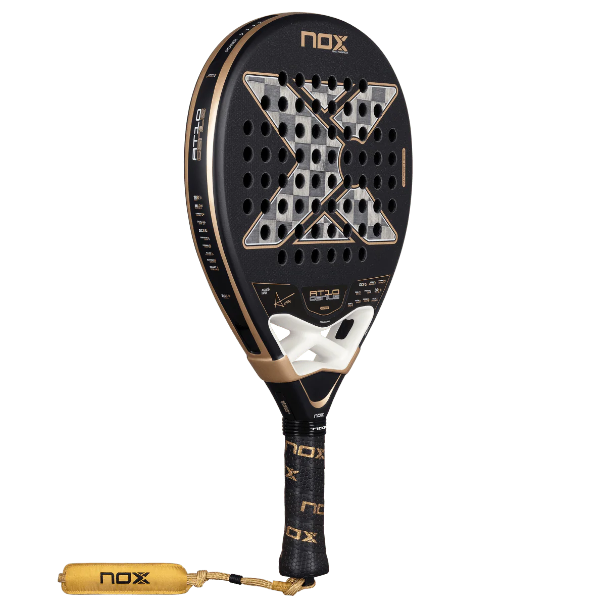 NOX PALA PADEL AT10 LUXURY GENIUS 18K ALUM 2026 BY AGUSTÍN TAPIA