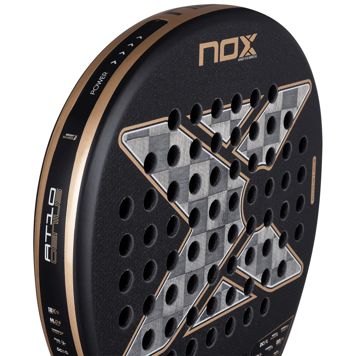 NOX PALA PADEL AT10 LUXURY GENIUS 18K ALUM 2026 BY AGUSTÍN TAPIA