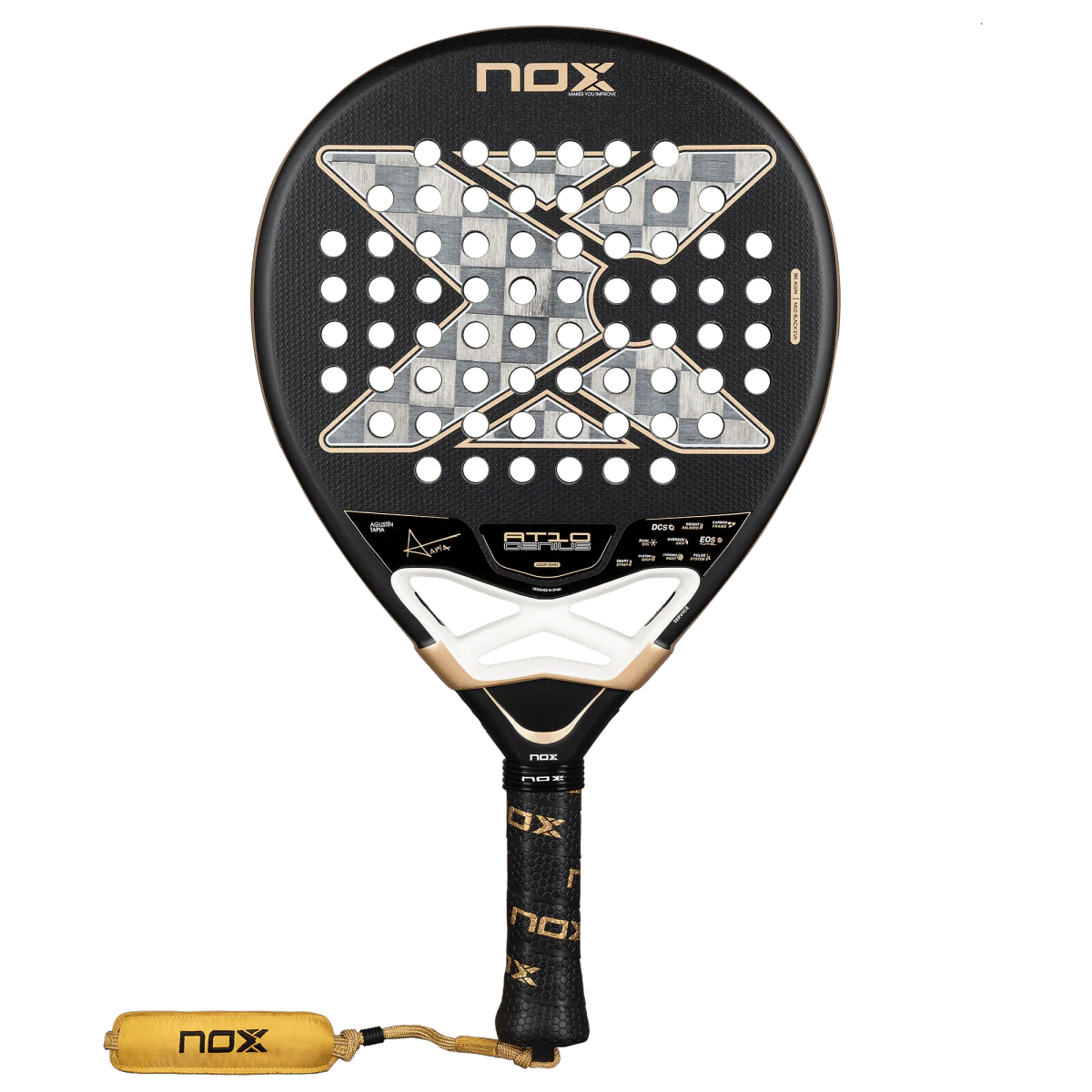 NOX PALA PADEL AT10 LUXURY GENIUS 18K ALUM 2026 BY AGUSTÍN TAPIA