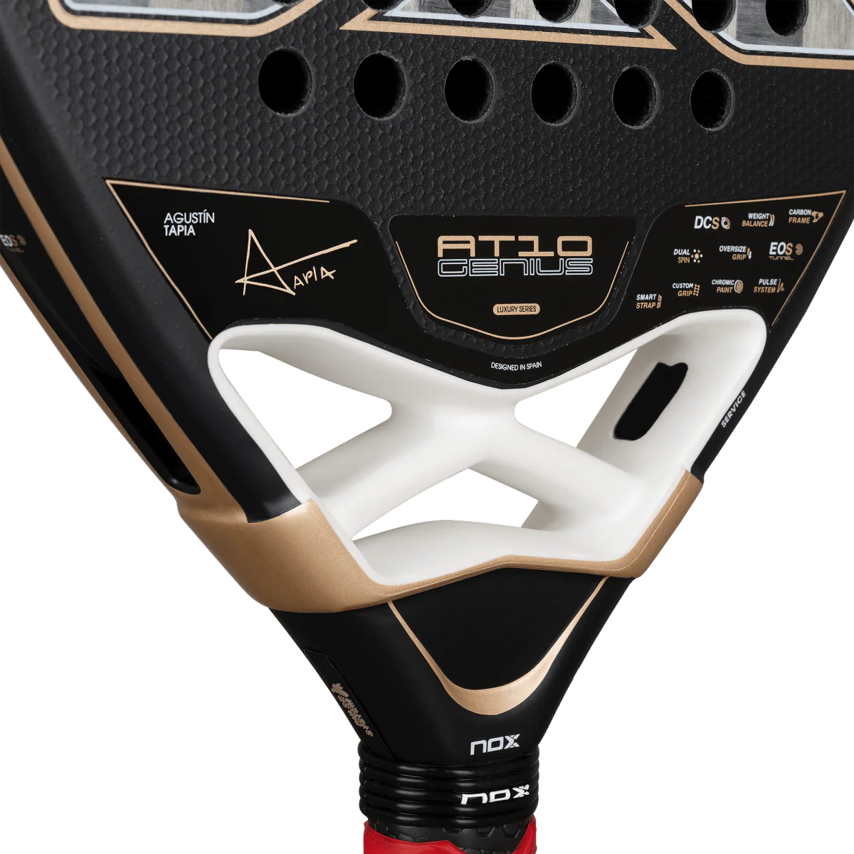 NOX PALA PADEL AT10 LUXURY GENIUS 18K ALUM 2026 BY AGUSTÍN TAPIA