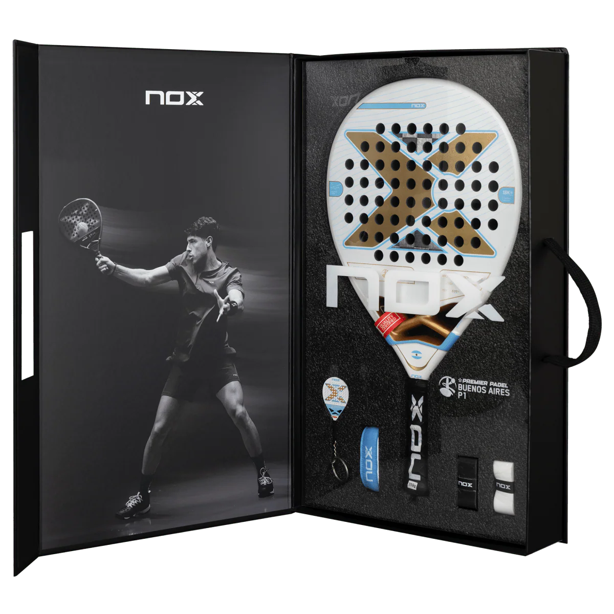 NOX PALA PADEL AT10 LUXURY GENIUS 18K ALUM BUENOS AIRES EXCLUSIVE EDITION