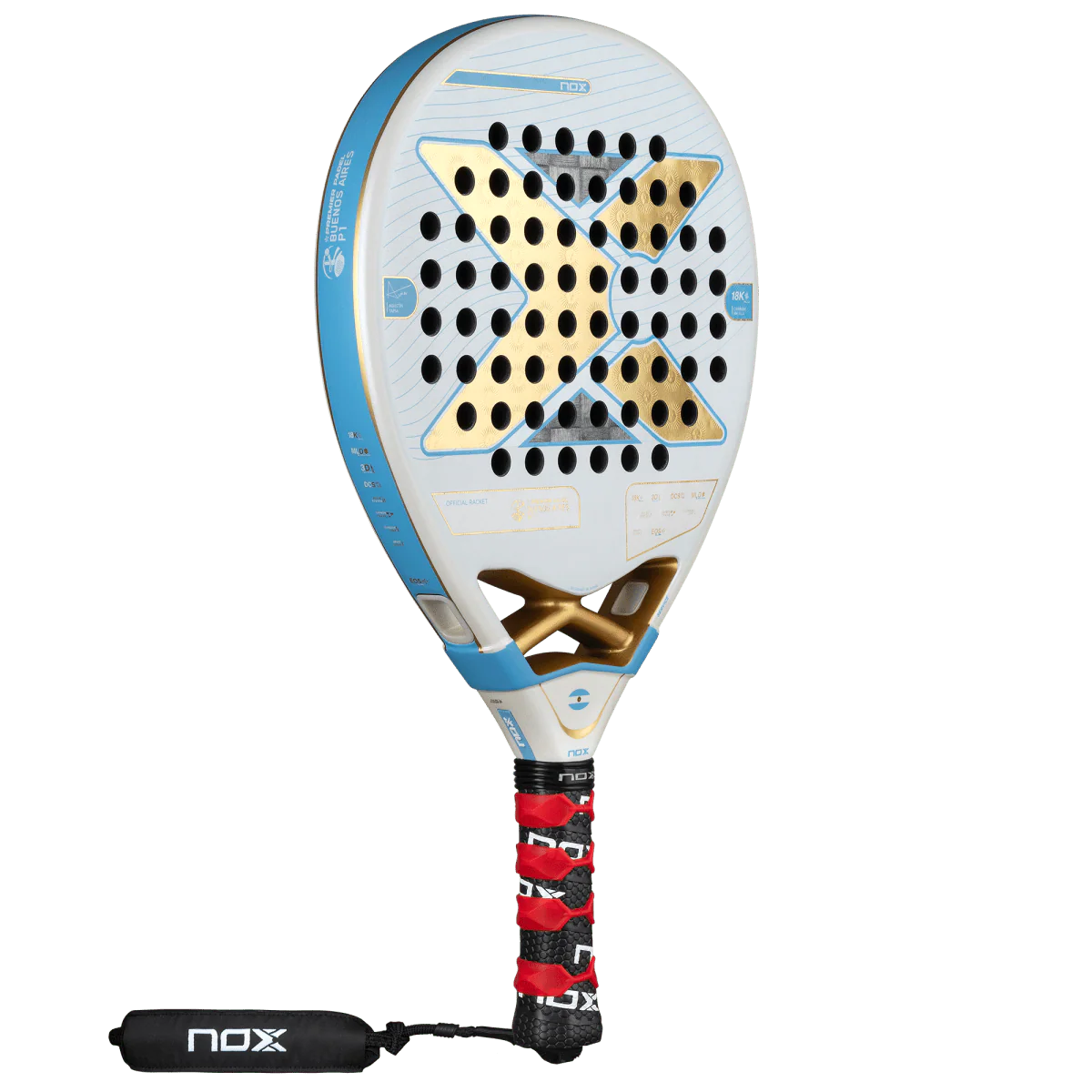 NOX PALA PADEL AT10 LUXURY GENIUS 18K ALUM BUENOS AIRES EXCLUSIVE EDITION