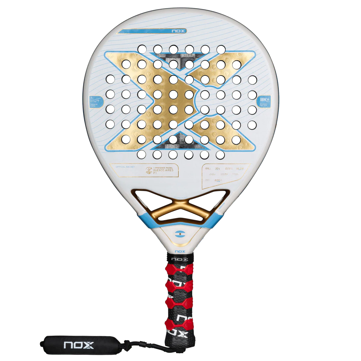 NOX PALA PADEL AT10 LUXURY GENIUS 18K ALUM BUENOS AIRES EXCLUSIVE EDITION