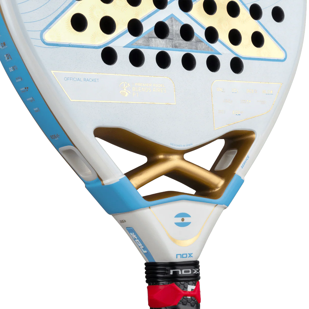 NOX PALA PADEL AT10 LUXURY GENIUS 18K ALUM BUENOS AIRES EXCLUSIVE EDITION