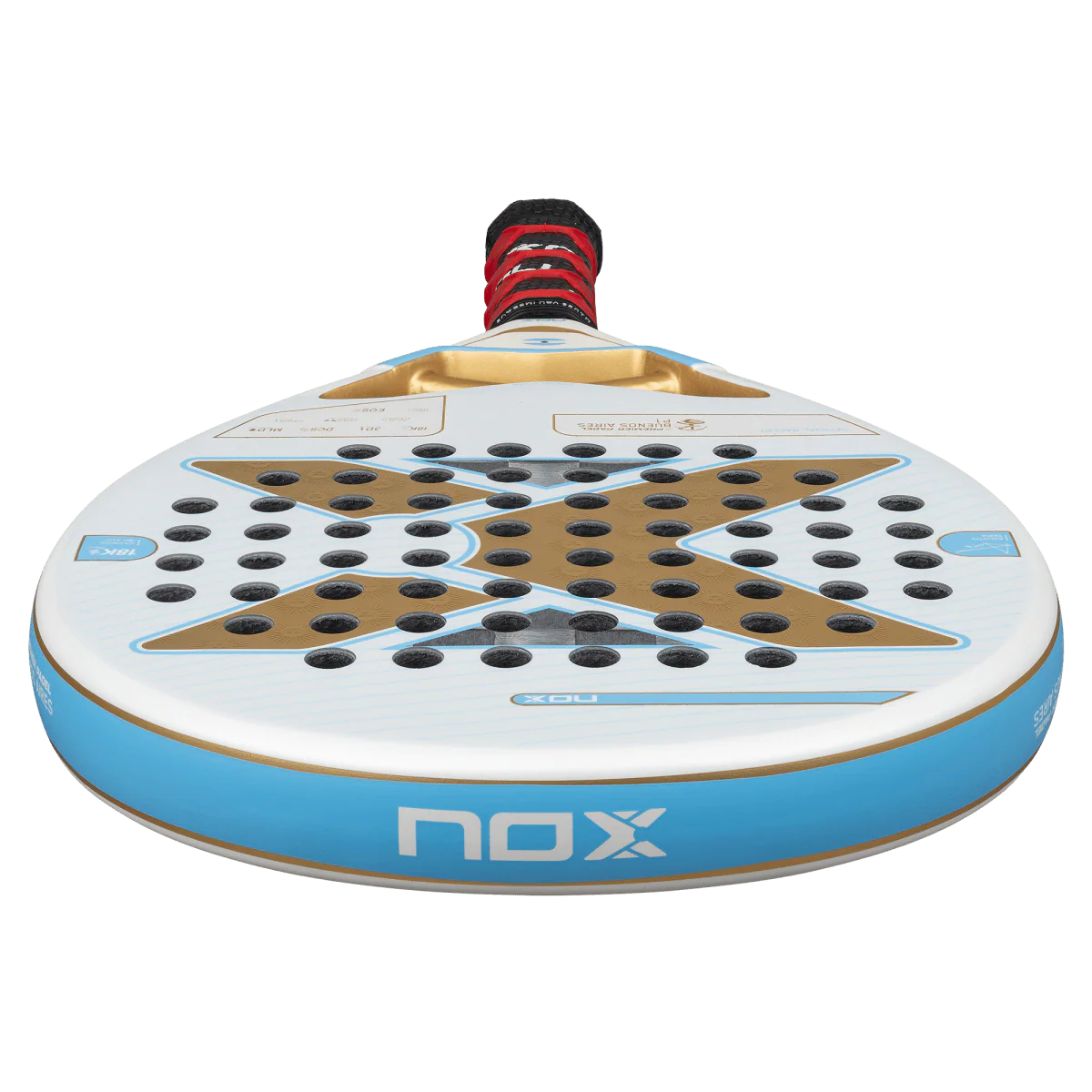 NOX PALA PADEL AT10 LUXURY GENIUS 18K ALUM BUENOS AIRES EXCLUSIVE EDITION