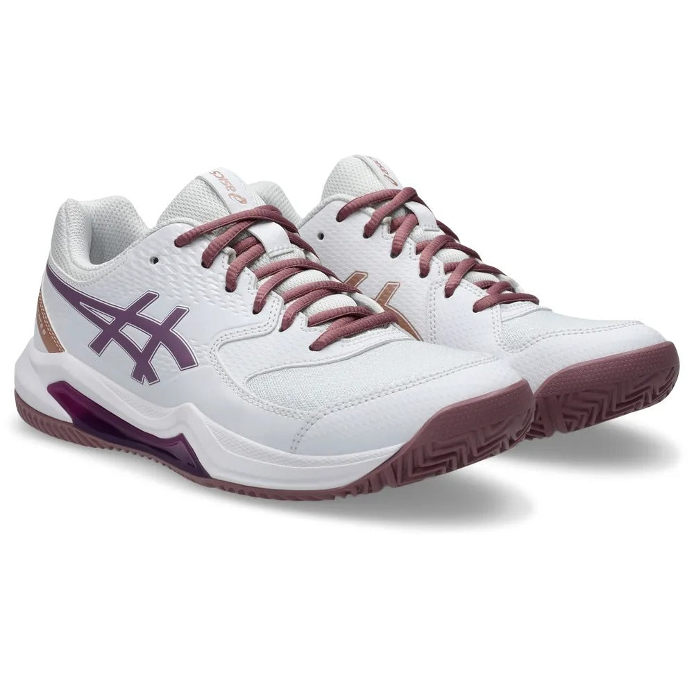 ASICS TENIS GEL DEDICATE 8 PADEL WOMEN WHITE/DARK UBE