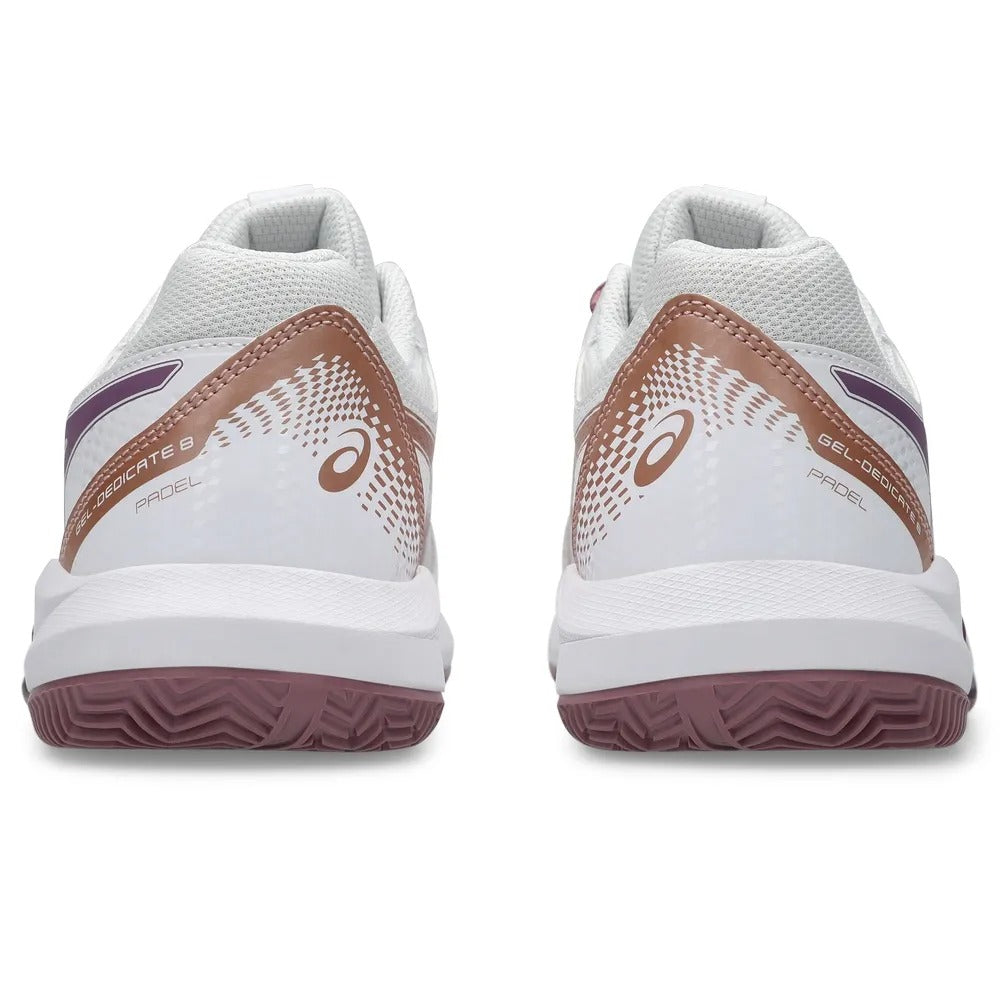 ASICS TENIS GEL DEDICATE 8 PADEL WOMEN WHITE/DARK UBE