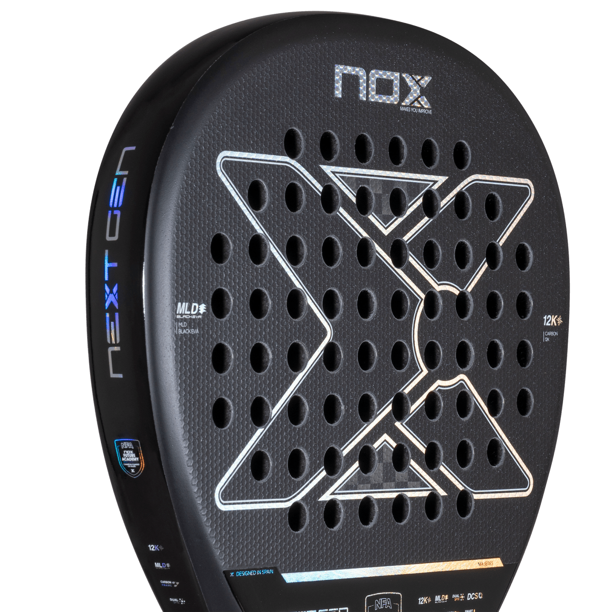 Pala NextGen Pro Attack 12K detalle marco