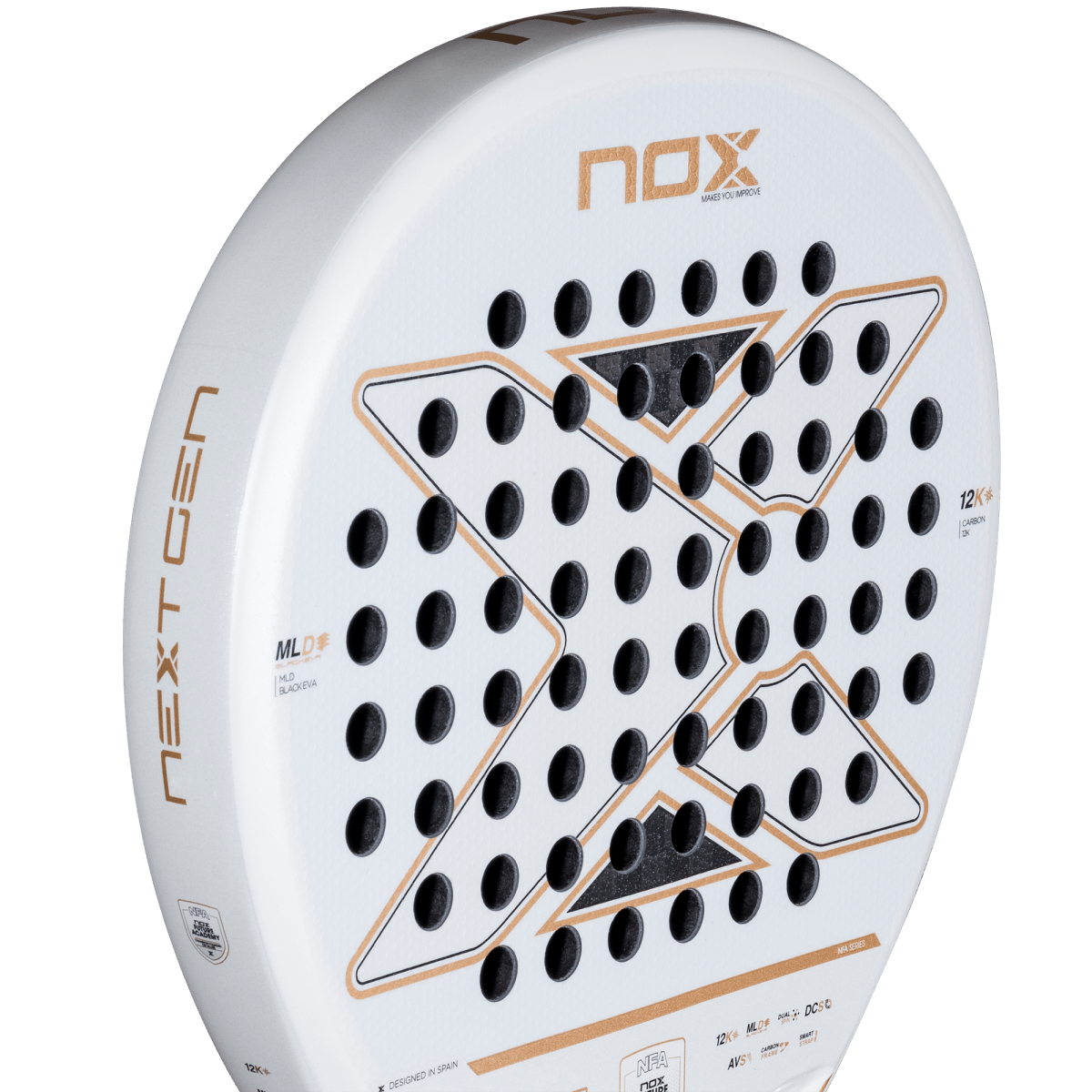 Pala NextGen Pro Hybrid 12K detalle marco