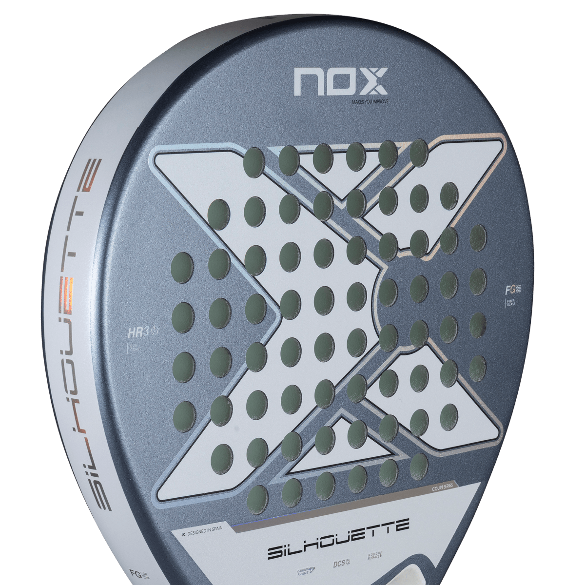 Pala X-ONE Silhouette NOX detalle marco