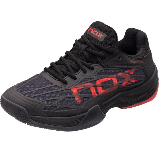 NOX TENIS AT10 LUX NEGRO/ROJO