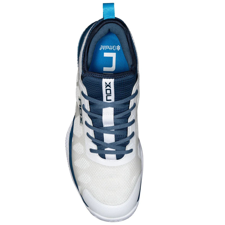 Tenis de pádel Nox NERBO BLANCO/AZUL SUECO